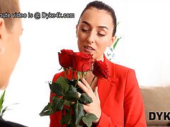 Katy Rose and Alexis Crystal engage in steamy lesbian sex with their toys