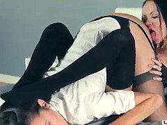 Towarzystwo, Palcówka, Lizanie, Dojrzałe, Zdemoralizowany, Pończochy, Strapon, Nastolatki