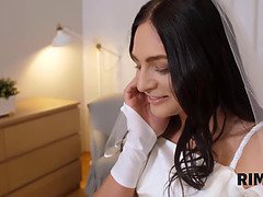 結婚, 茶髪の, チェコ, Hd, なめる, オマンコ, ストッキング, 結婚式