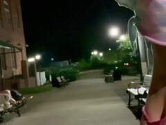 素人, アメリカ人, アナル, ディルド, オナニー, 公共, 一人, バイブレーター