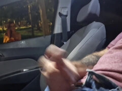 Amateur, Coche, Corridas, Pajearse, Masturbación, Público, Solo