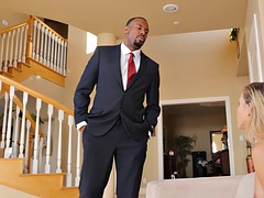 큰 음경, 흑인, 잡힌, 에보니, 다른 인종간의, 면도된, 젖가슴, 장난감들