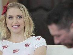 18, 금발의, 얼굴에, 하드코어, 자연적인, 조그마한, 청소년, 젖가슴