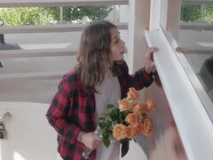 デカパイ, ブロンド, フェラチオ, エロ熟女, カップル, Hd, なめる, 淫乱熟女