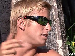 Arsch, Blasen, Kehlenfick, Handjob, Hd, Milf, Mutti, Stiefmutter