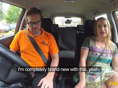 Fake Driving School - Learners Post Lesson Have Sex Session 1 - Olga Cabaeva