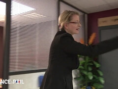 Trashy Blond Hair Girl Bitch Wraps Huge Knockers Hard Fuck