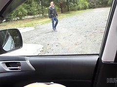 フェラチオ, 車, 浮気する, チン, 手コキする, お金, 公共, フェラする