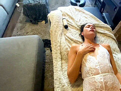 여자, 핑거링, 랑제리, 마사지, 밀프, 오르가슴, 조그마한, 매춘부