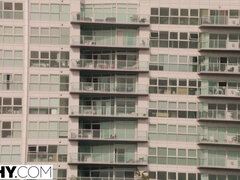 항문, 금발의, 오랄섹스, 음경, 얼굴에, 갈라지는, 분출, 젖가슴