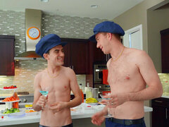 Roommates share busty ebony Halle Hayes