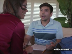 Double penetrating milf Asian tutor