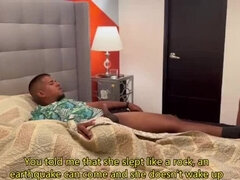 Banging a Brunette Babe Next to My Spouse, English Subtitles