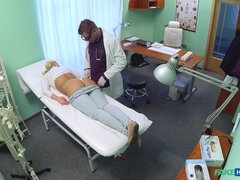 Blond With Big Breasts Wants To Be A Nurse