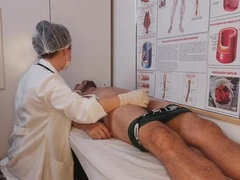 Hot Brazilian Nurse Gets Wet Seeing Patient's Big Hard Cock