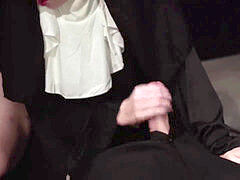 hot Nun Gives blow-job & femdom Face Sitting