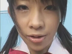 Unearthly breasty Japanese Sasa Handa in closeup porn video