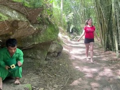 Petite Latina Teen Julianaburning Gets Hardcore Outdoor Fuck from Little Elf After Getting Lost in Woods