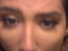 18 jaar, Amerikaans, Blond, Pijpbeurt, Sperma in mond, Keuken, Gezichtspunt, Tiener