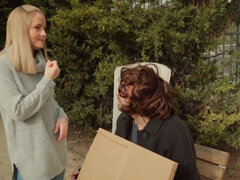 Sicillia swallows big cock balls deep