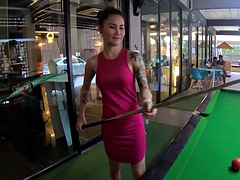 Perfect smile asian shemale ladyboy green blowjob in POV and anal riding