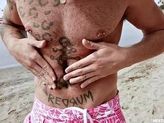 NextDoorBuddies - Cute Gay Couple Spend Day At Beach, Before Hard Fuck