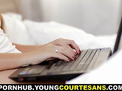Exquisite young courtesan