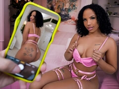 Ébano negroa, Fêmea, Interracial, Lingerie, Masturbação, Orgasmo, Pontos de vista, Tabu