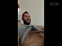 Divertido, Gay, Peludo, Masturbación