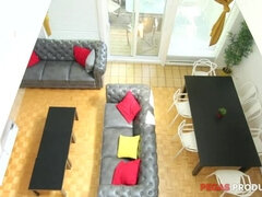 In den arsch, Spermaladung, Schwanz, Doppelpenetration, Französisch, Hardcore, Hd, Flotter dreier