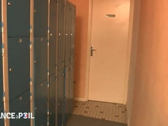 Badrum, Par, Galen, Erotisk, Hd, Naken, Bröstvårtor, Fitta