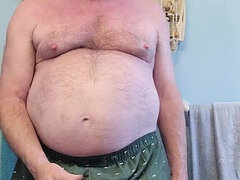 Grande cazzo, Schizzo di sborra, Nonno, Fatto in casa, Masturbazione, Solo