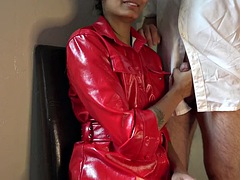 Red Leather Jacket Fetish - Like and subscribe