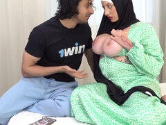 ベッドルーム, デカパイ, フェラチオ, 衣服着たままセックス, インド人