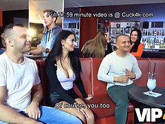 Silvia Dellai's hotwife gets her pussy drilled while her cuckold husband watches