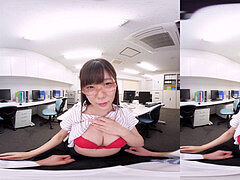 KIWVR-059-A /// Secret internal ejaculation hump At The Office