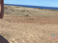 Strand, Braunhaarige, Freundin, Im freien, Pov, Öffentlich, Titten, Nass