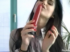 Anal, Culo, Tetas grandes, Negro, Consolador, Hembra, Solo, Juguetes