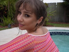 Boquete, Morena, Transar de quatro, Facial, Hd, Melharucos naturais, Ao ar livre cartaz de rua outdoor