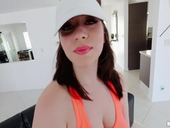 Sucer une bite, Brunette brune, Hard, Pov, Chatte, Nénés