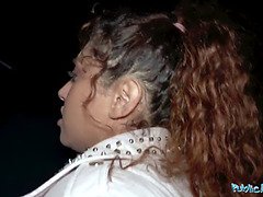 Amateur, Sucer une bite, Hd, Fille latino, Mexicainne, De plein air, Public, Rugueux