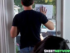 엉덩이, 흑갈색 머리, 쿠거, 밀프, 엄마, 보지, 계모