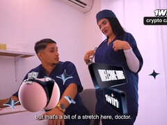 Hot Milf Nurse Is Unfaithful To Her Husband With A Coworker - Big Tits, Stepmom