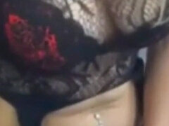 18 jaar, Grote kont, Schattig, Vrouw, Brillen, Ondergoed, Masturbatie, Alleen