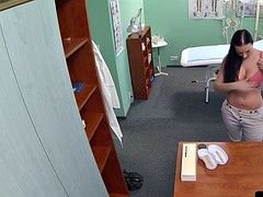 Busty euro patient receives creampie from doc