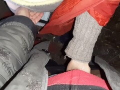 Pár, Lesbické, Masturbácia, Orgazmus, Vonku, Pička, Tetovanie