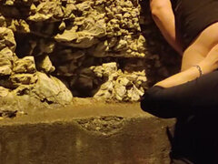 Amatööri, Perse, Suihinotto, Ruskeahiuksinen, Vanhempi, Ulkona, Anus nuolentaa, Vaimo