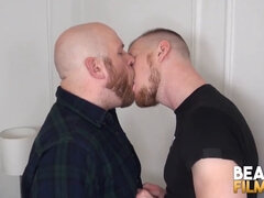 Chubby submissive bear Jeff Heart gets bred raw by jock Billy Warren in BEARFILMS scene