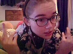 Lunettes, Orgasme, Pigtail, Fumer