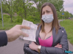 Face Mask Humping With Big Juggs 1 - Public Agent